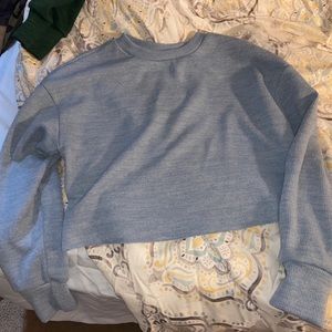 Blue cropped sweater